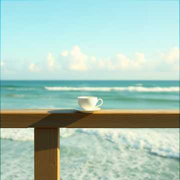 海风沏茶