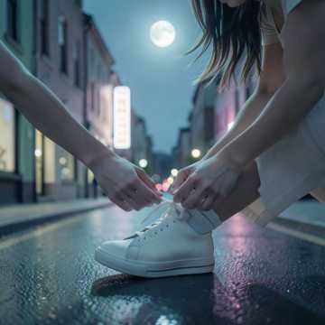 为你系鞋带的那片月光