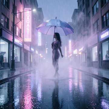 雨伞里的滚烫