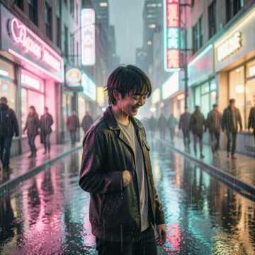 硬撑的笑