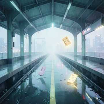 站台烟雨