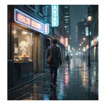 一根烟与一碗面