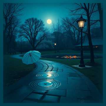 青石板上的雨铃