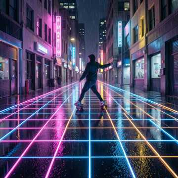 霓虹跳方格-版本2