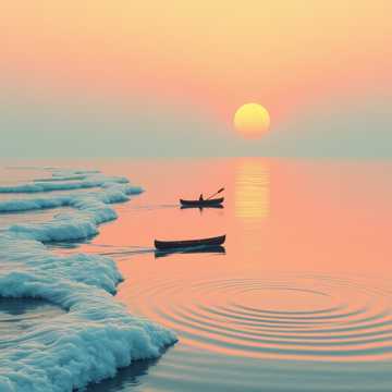 浪花划桨