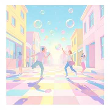 阳光跳格子