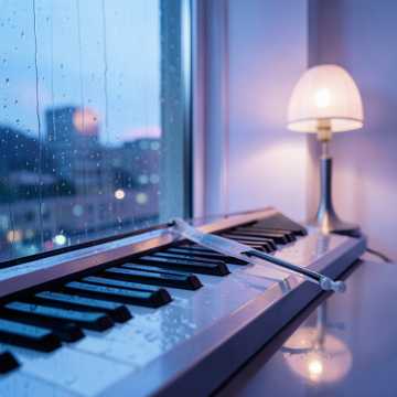琴弦碎在雨声里