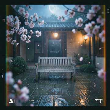 空庭听雨寒