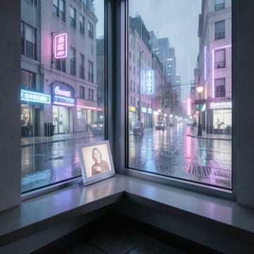 雨打空窗