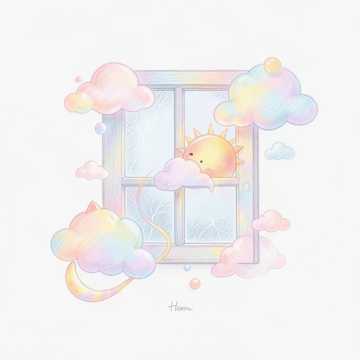 毛绒太阳沾着糖