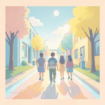 晨光里的行囊