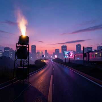 霓虹街巷