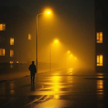 夜灯望着城