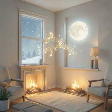 A Windowlit Snowfall