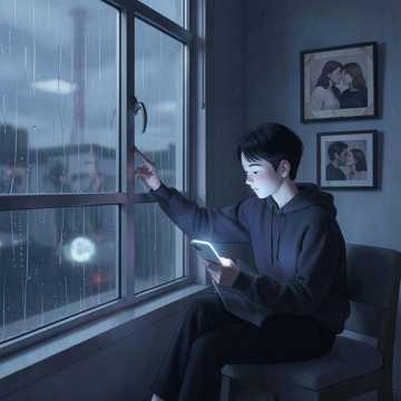 雨滴敲窗时我还醒着