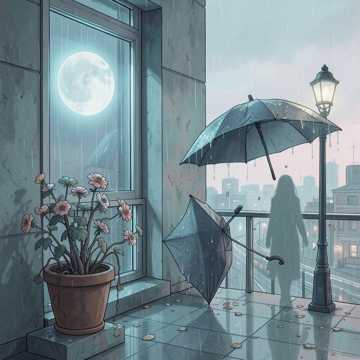 路灯吞下落叶-版本2
