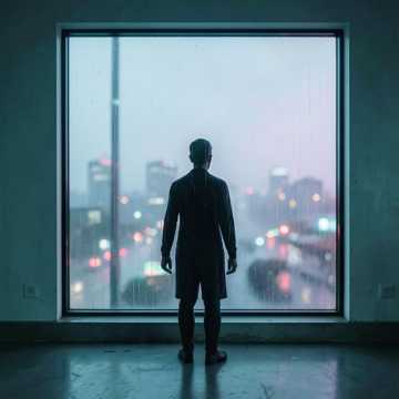 雨碎半张脸