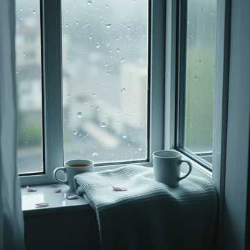 空房间的雨花