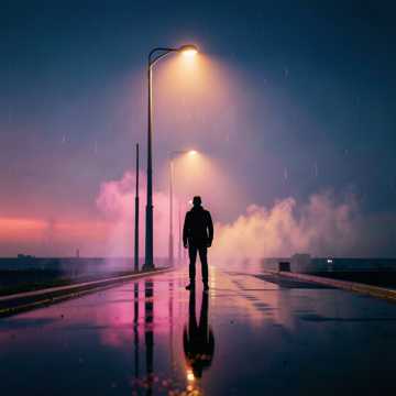 长街灯影