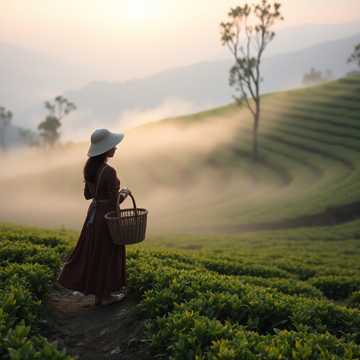茶山炊烟升