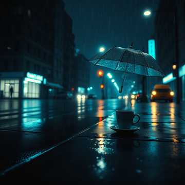 雨迹苦咖啡