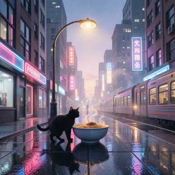 地铁泡面与光