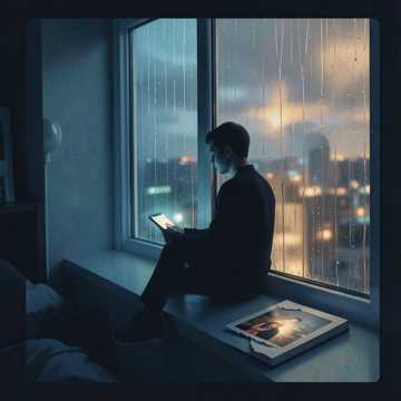 夜雨滑过窗