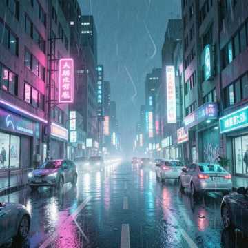霓虹漂流灯