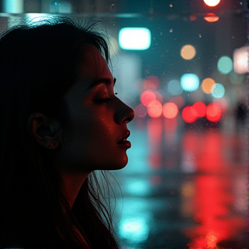 霓虹雨丝
