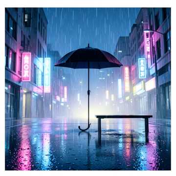 背影下雨了