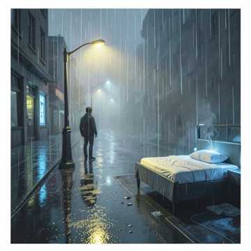 枕着雨声睡