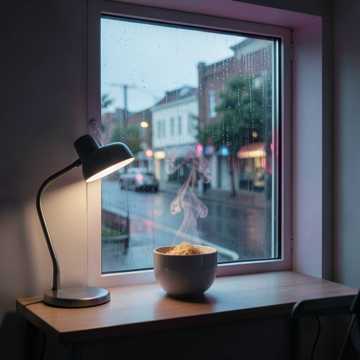 出租屋的灯还亮着