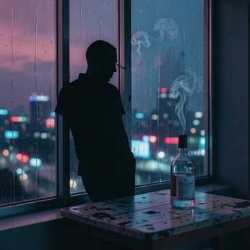 烟与酒的陪伴