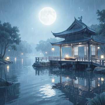 长亭听雨
