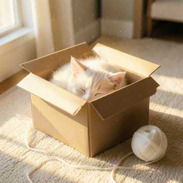 窗边小猫咪