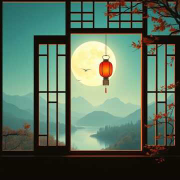 月残秋风过雁声