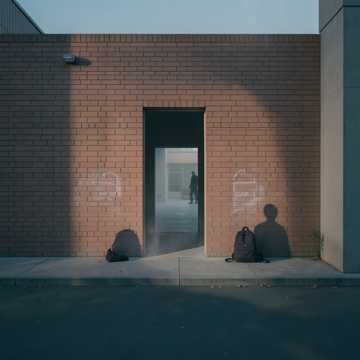 教学楼背面
