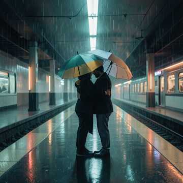 雨季收伞的人