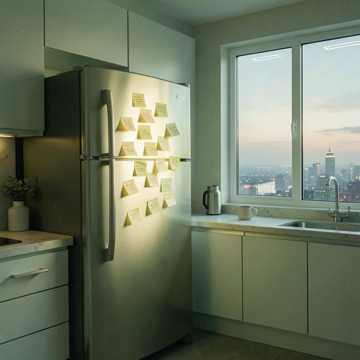 冰箱上的便利贴-版本2