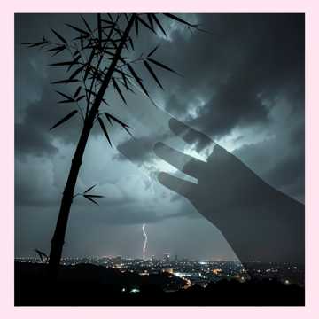 瘦竹竿撑起的天空