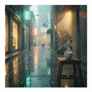 凉茶半杯夕阳天