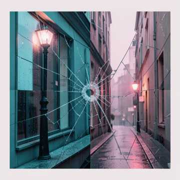 雨滴与碎玻璃