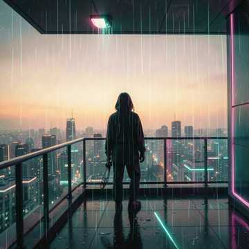 影子在下雨