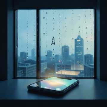 雨丝敲窗的标本