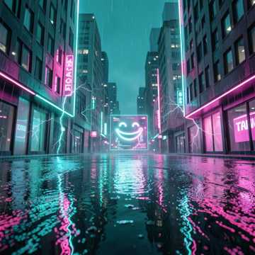 大雨落下瞬间
