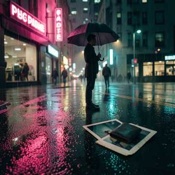 霓虹下的你