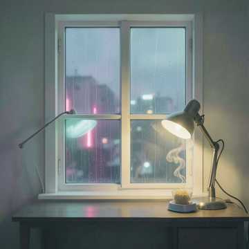 雨敲窗棂