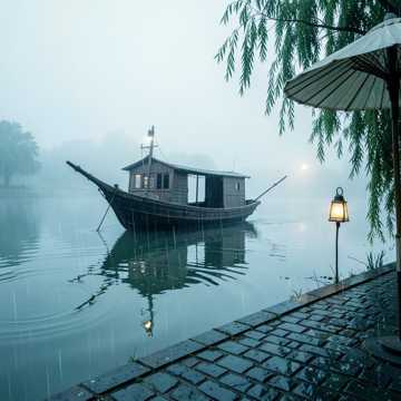 烟雨画舸