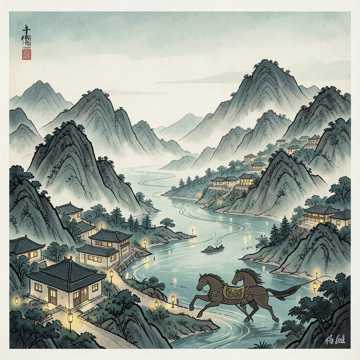 山河落笔，梦为华