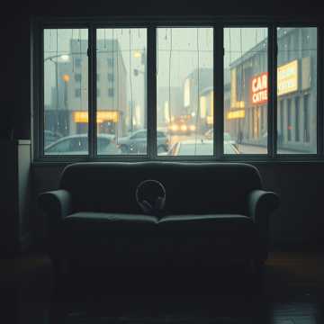 旧沙发等雨停